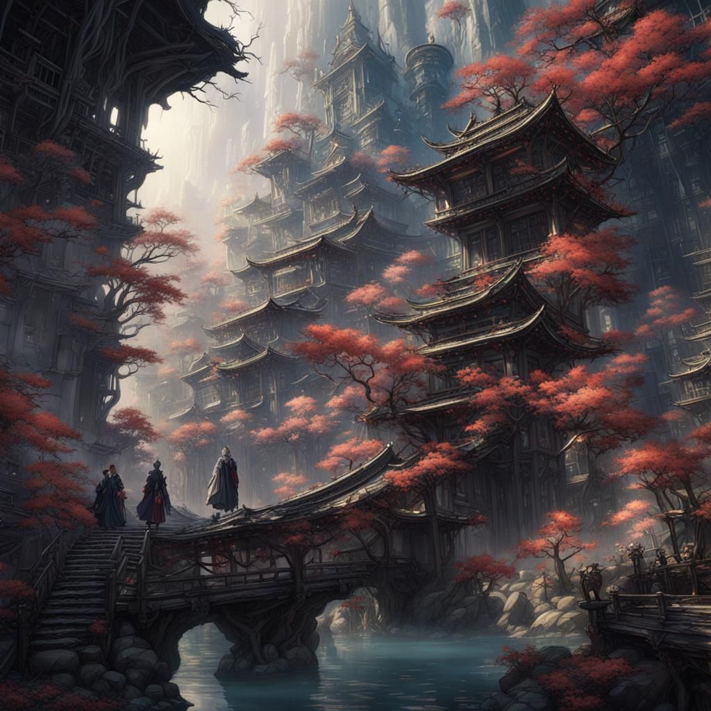 Fantastical Matte Painting in Deep Color