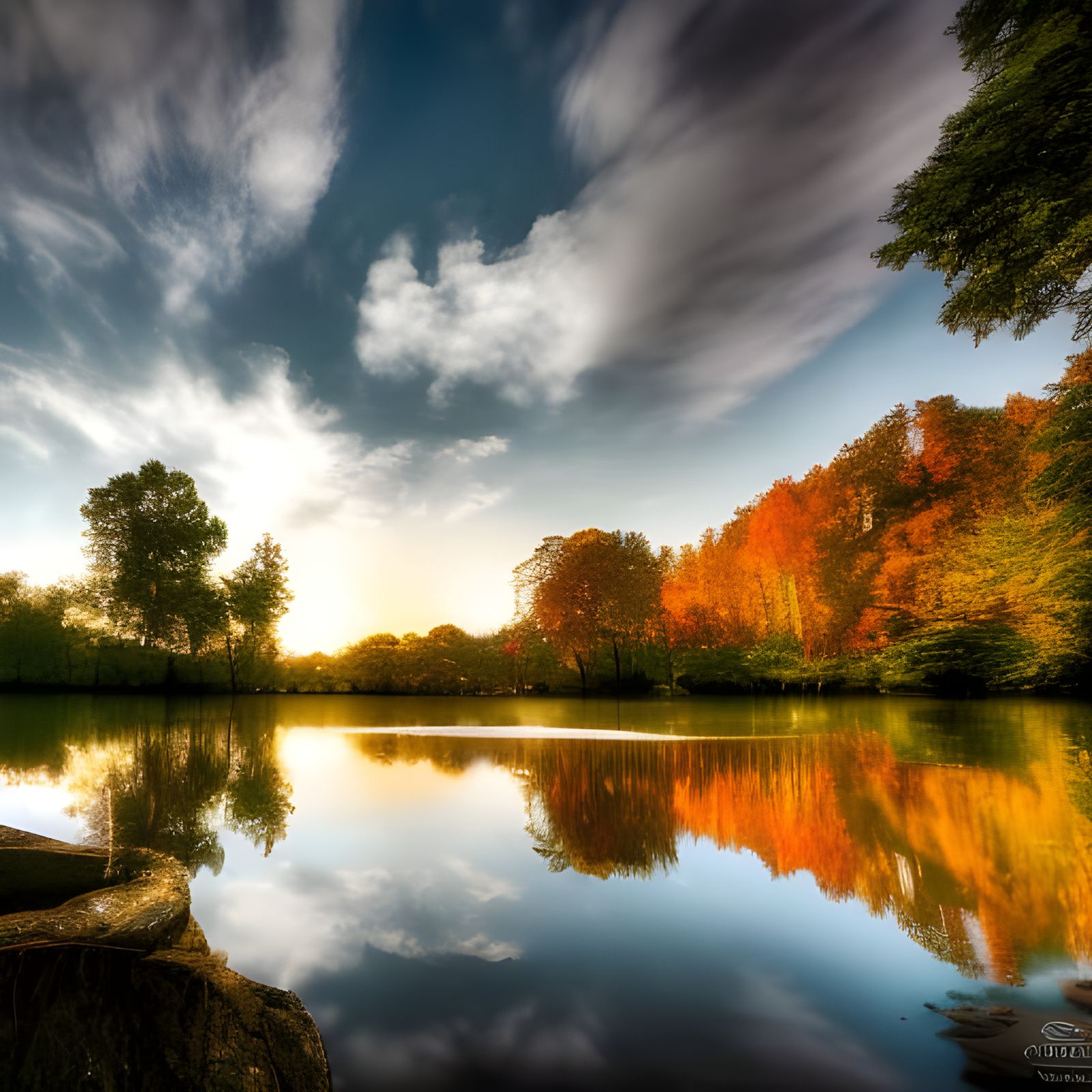Lake reflections beautiful
