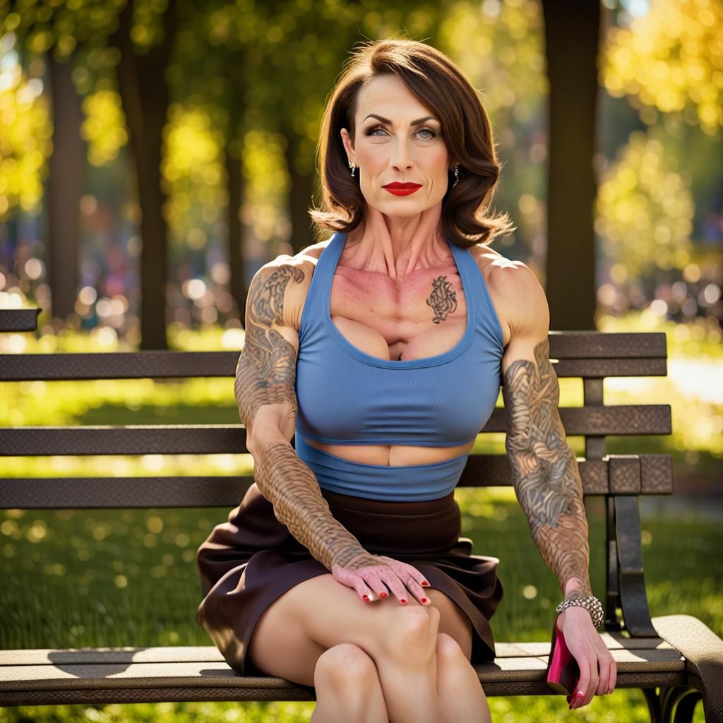 Alice in Wonderland Bodybuilder: Professional Photography