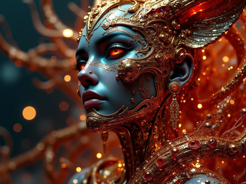 Sculptor Creates Mythical Beasts in Lempicka Oil Style