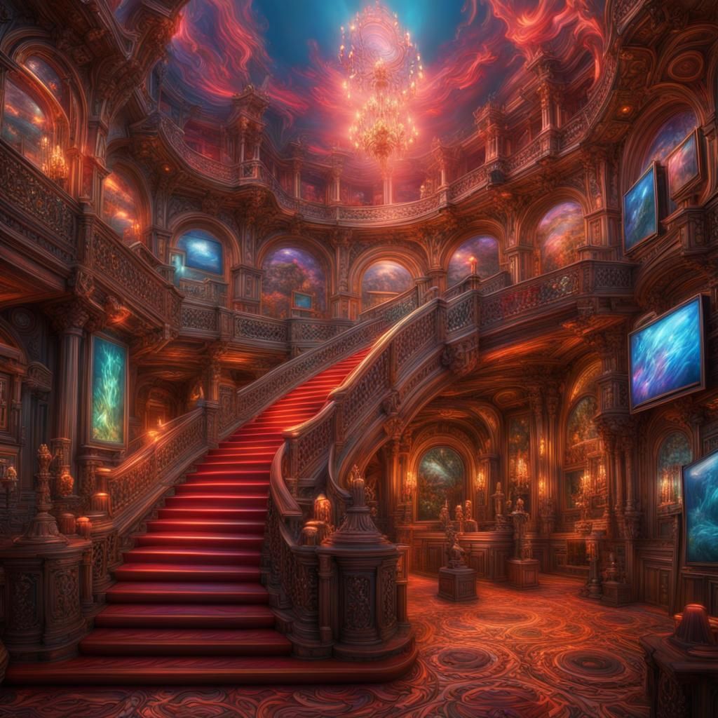 Holgraphy art, 3d, lots of nice colors