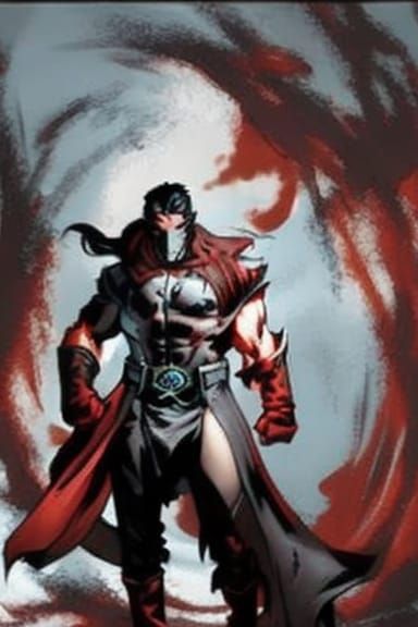 Sinister Mutant Vigilante in Dark City Portrait