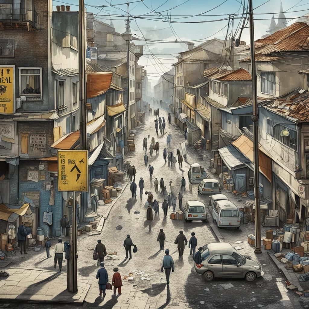 Street Scene Reflecting Mercury Retrograde Misinformation