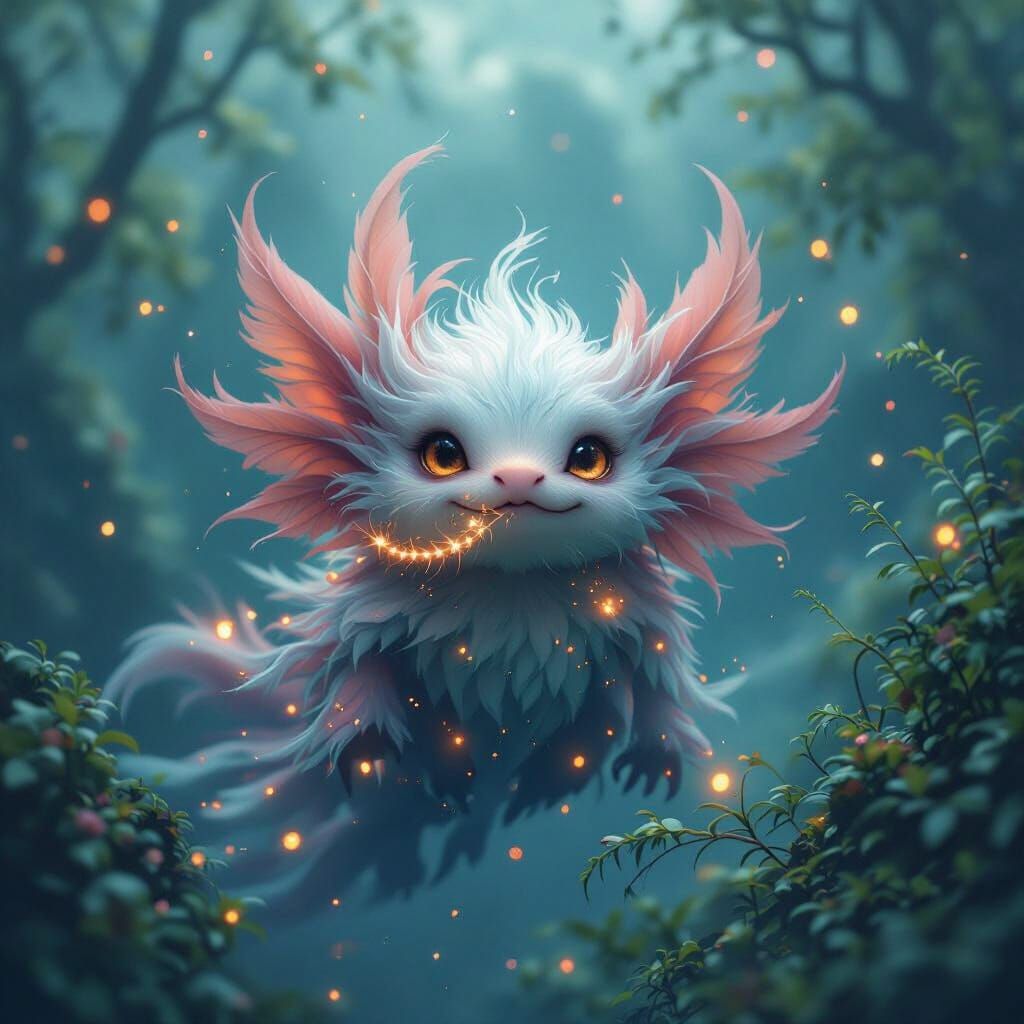 Mystical Creature in Ethereal Glow