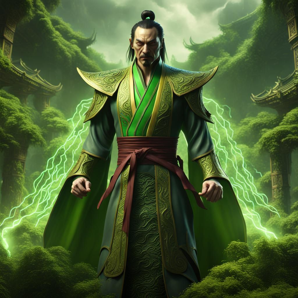 Shang Tsung Surrounded by Soul Energy, Detailed Matte Painti...