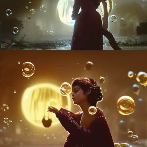 Epic Bubbles in a Maximalist Digital Painting