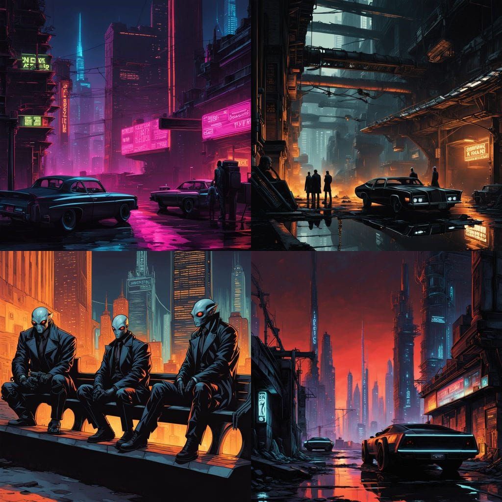 Dystopian Alien Quartet: Hear, See, Speak, Do No Evil