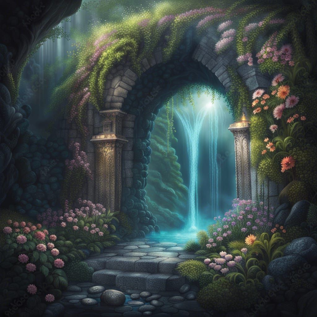 Luminous Steamy Portal to Another World