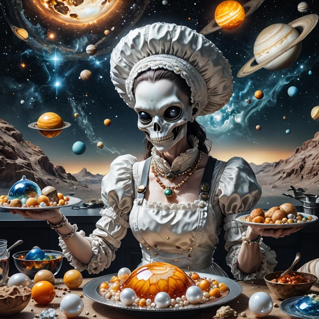 Epic Pearl Alien Maid in Crystal Solar System