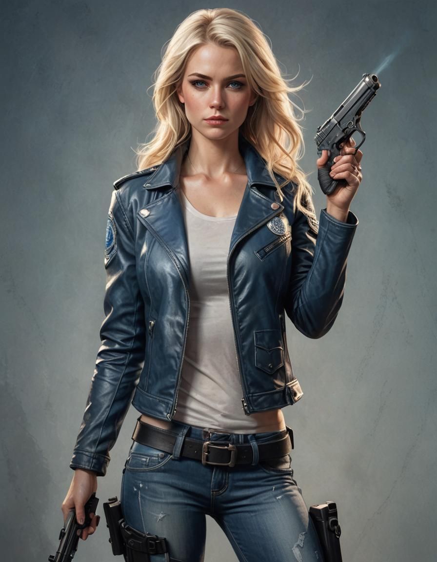 Fantasy Police Woman Concept Art