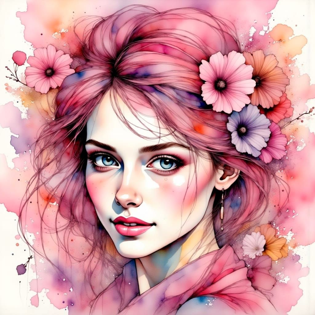 Whispers of Tender Love in Soft Pink Hues