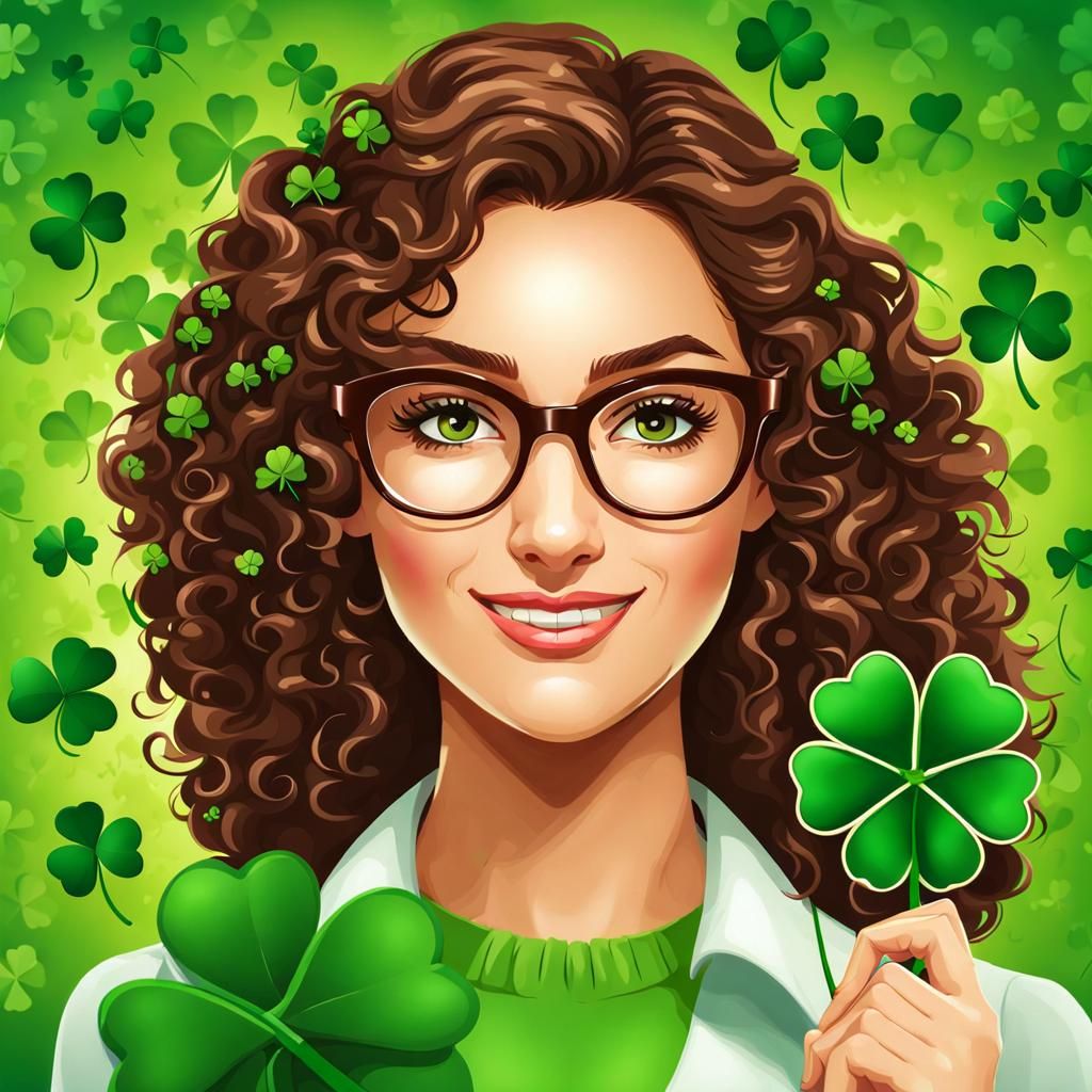 Teacher with Clover: A Symbol of Good Fortune