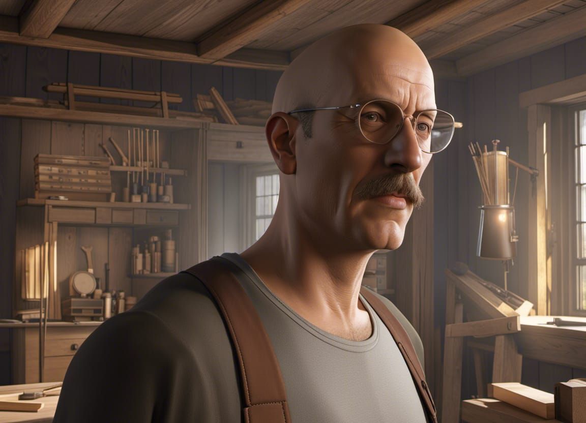 Friday Flop: Grant Wood as a carpenter building the American Gothic house