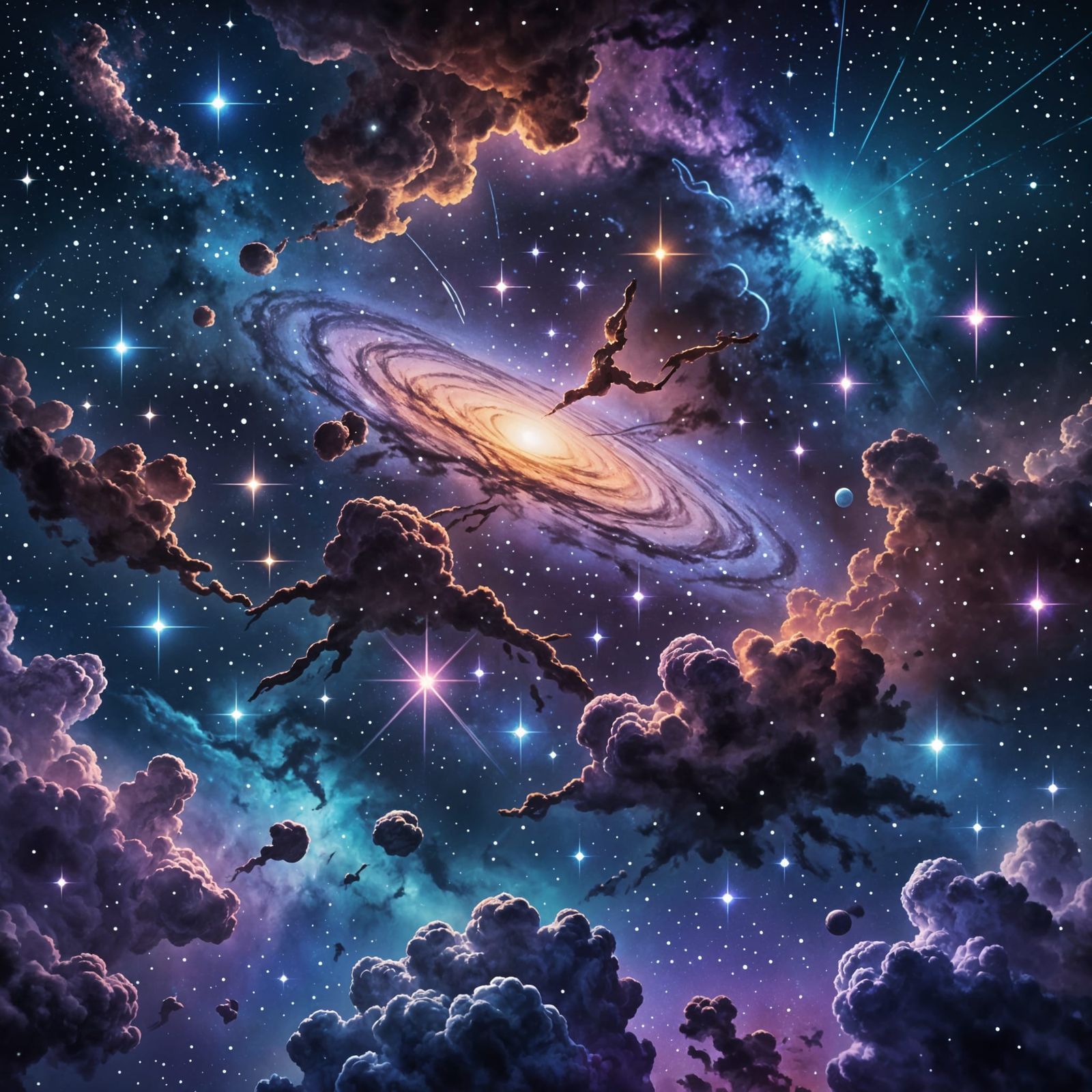 Zodiac Constellations in Deep Blue Galaxies