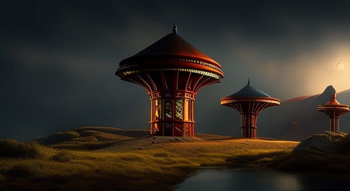 Surreal Dark Fantasy Horror Concept Art