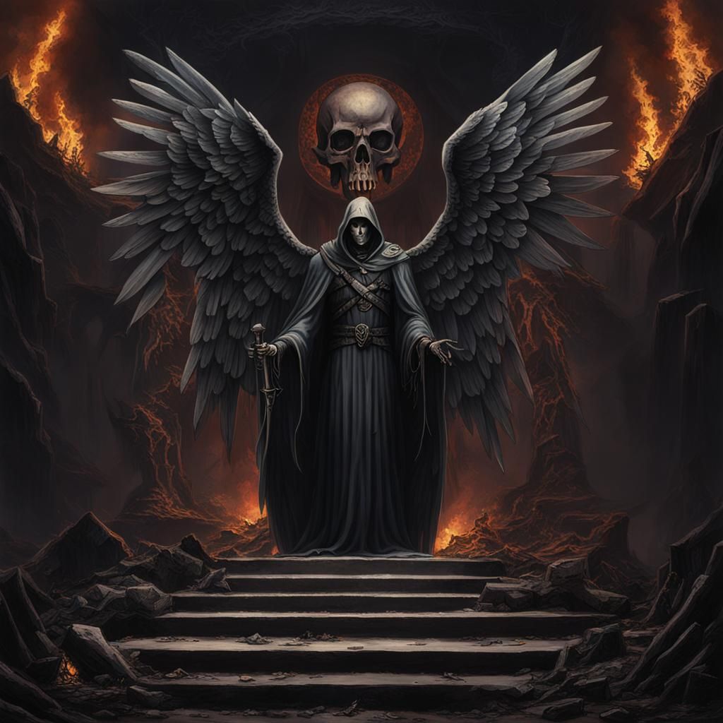 Ethereal Angel of Death: Somber Afterlife