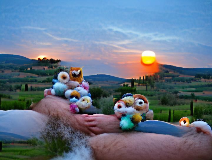Furbies Relax with Swedish Massage at Sunset