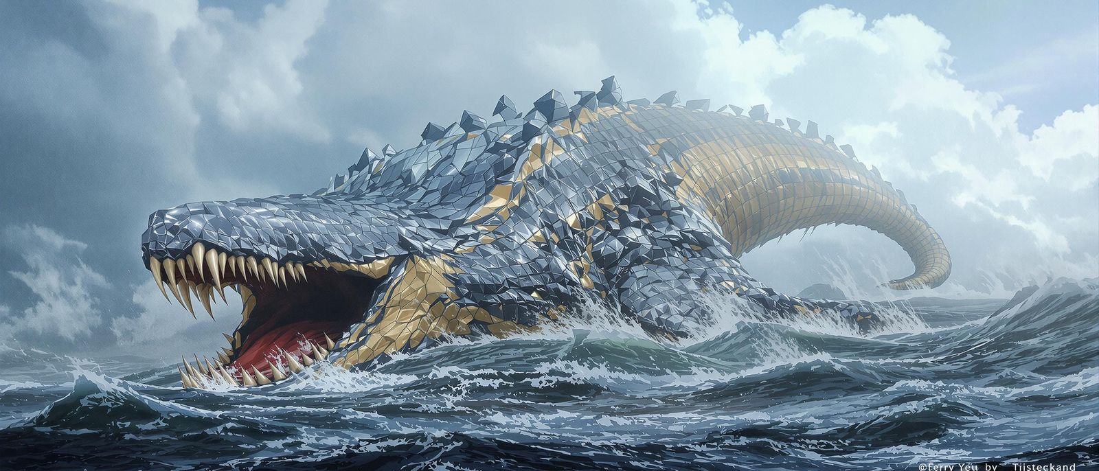 Surreal Sea Monster Emerges from the Depths