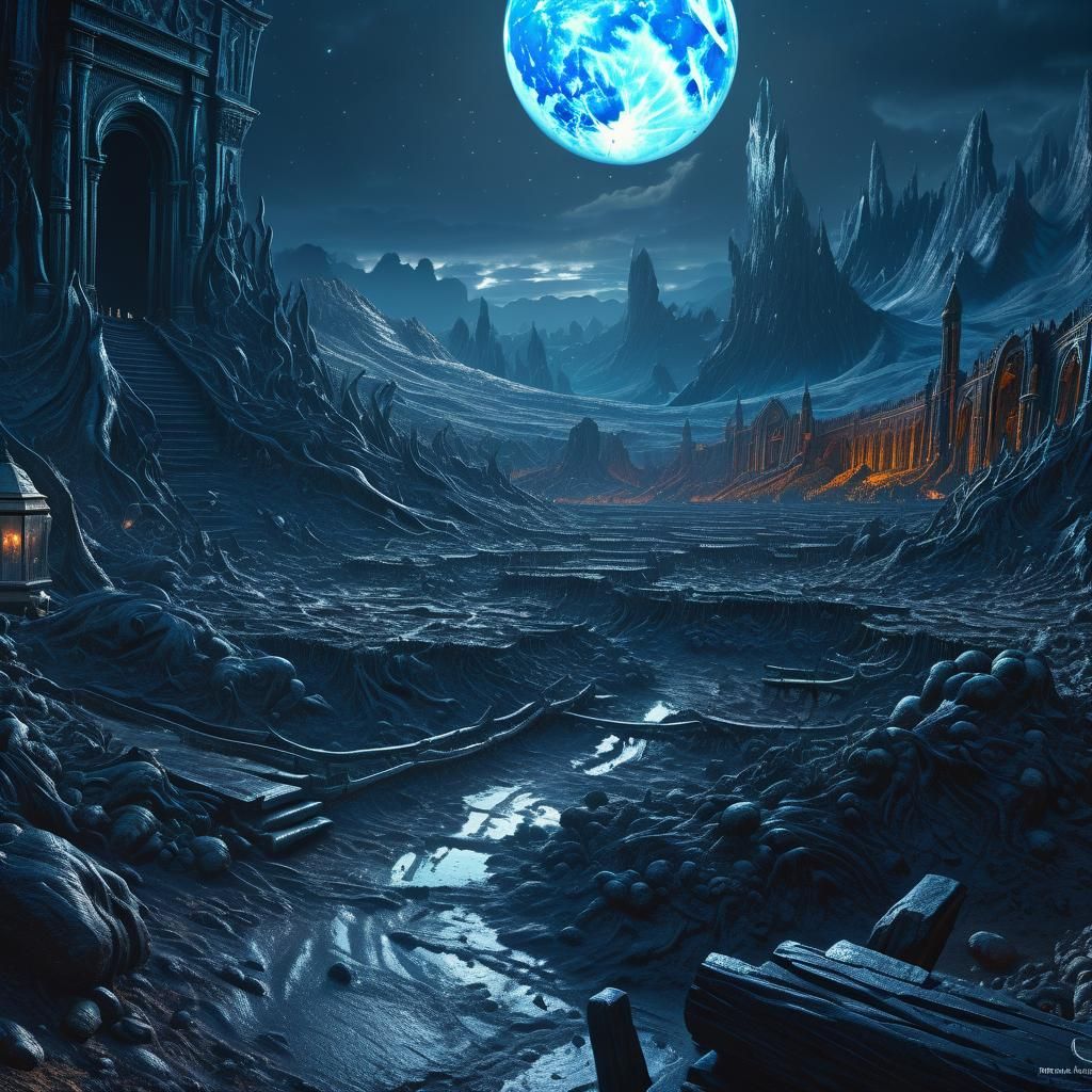 Ego the Living Planet: Hyperrealistic Concept Art