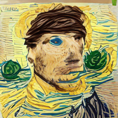 Portrait in Van Gogh's Impressionistic Style