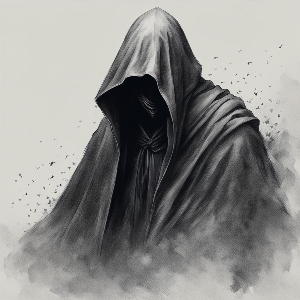 Mysterious Cloaked Figure