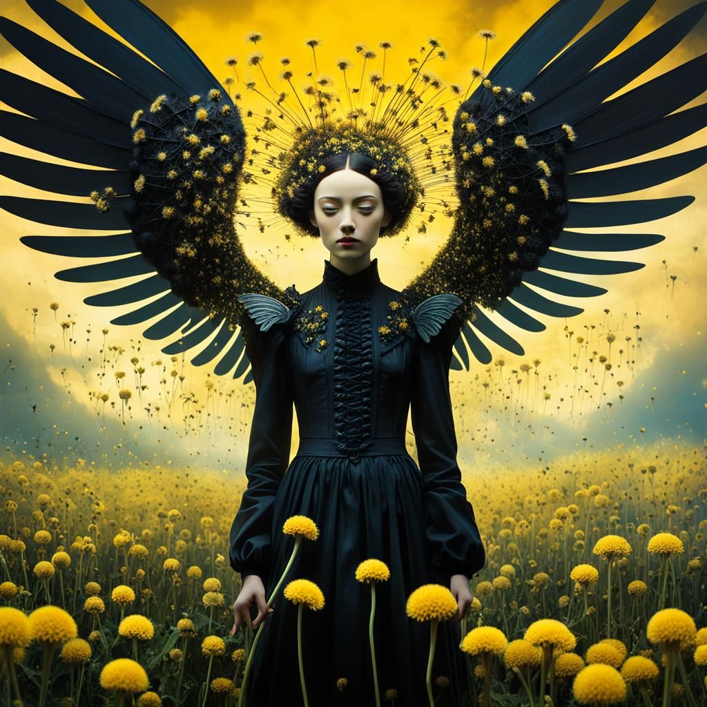 Winged Fairies Making Wishes in Surreal Dreamscape