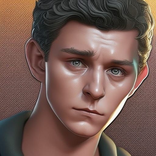 Hyperrealistic Portrait with Dramatic Lighting and Color