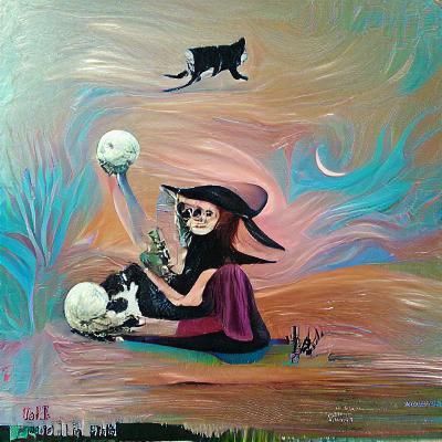 AI Generated Image of a Witch