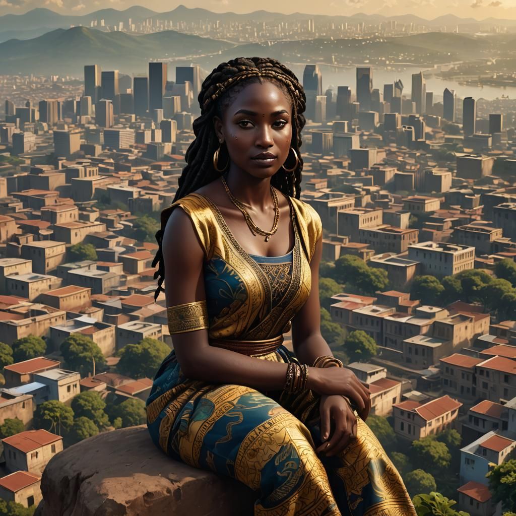 Ghanaian Woman Recreates Mona Lisa Pose