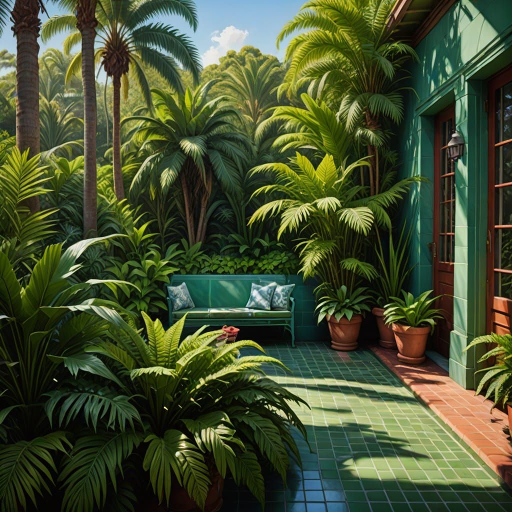 Surreal Subtropical Oasis in Tropical Style