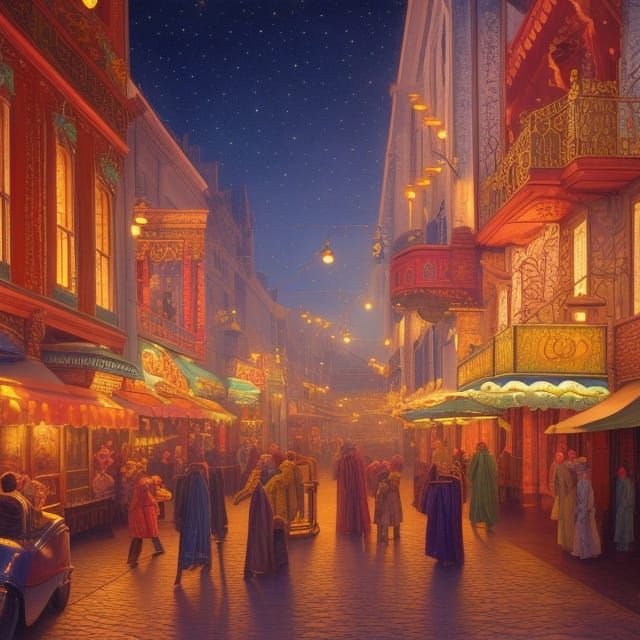 Whimsical Edwardian Theatre at a Night Circus