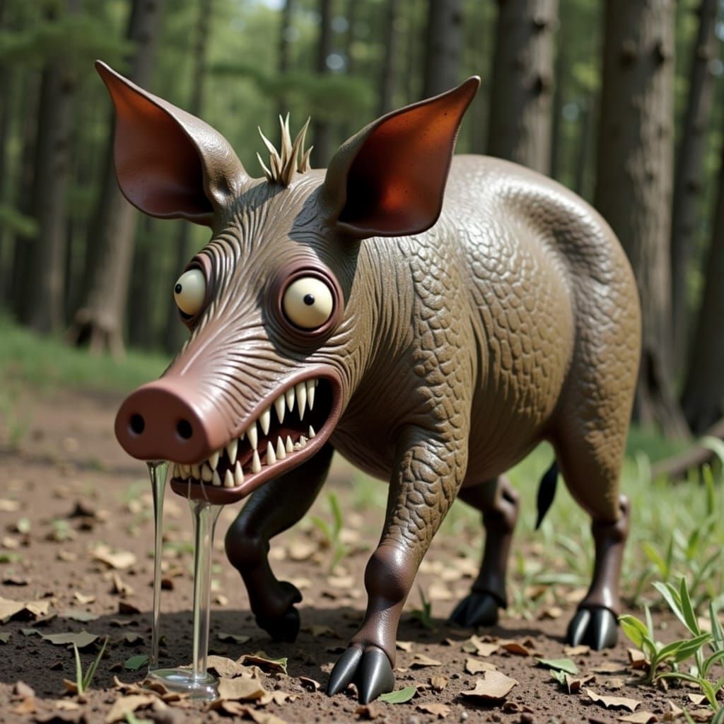 Mucksnuffling in the woods