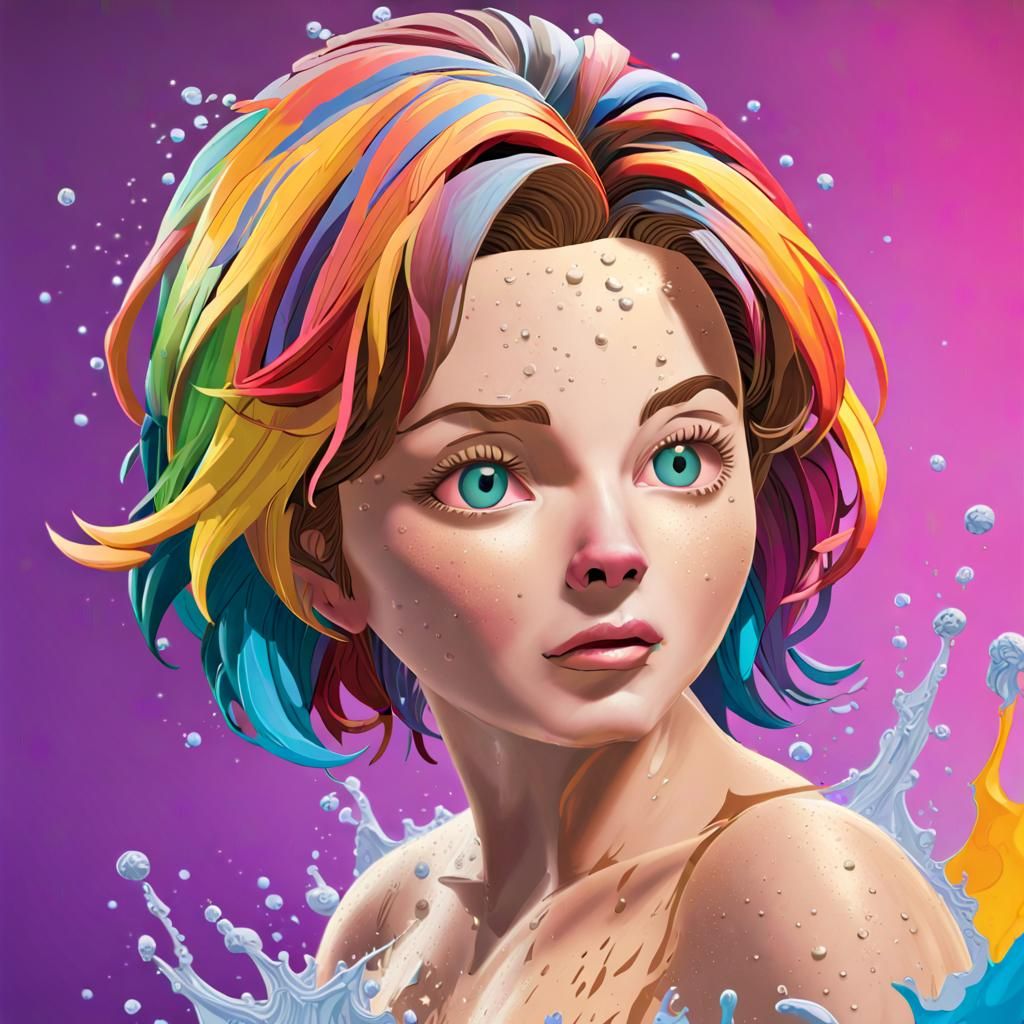 Hyperrealistic Cat Judge in Splash Art Style