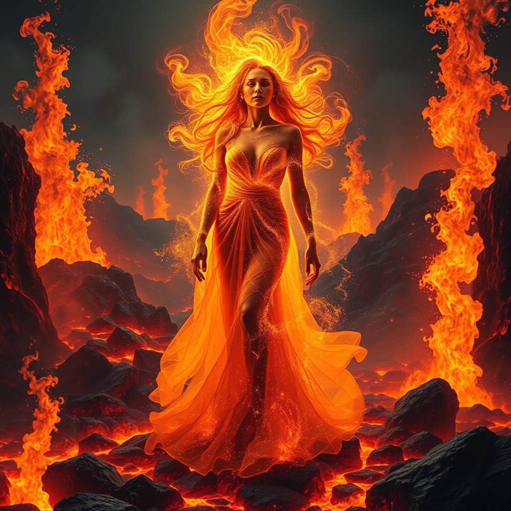 Surreal Goddess Ignites the Path to Transformation in Cosmic...