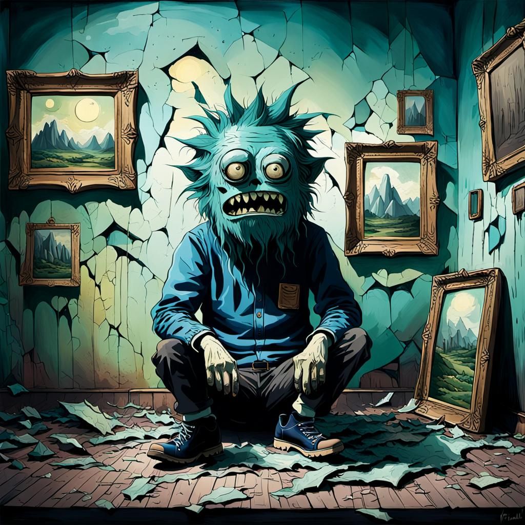 Paranoia vs. Depression: A Surreal Fight