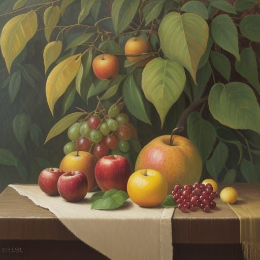 Impressionistic Still Life in Warm Golden Light