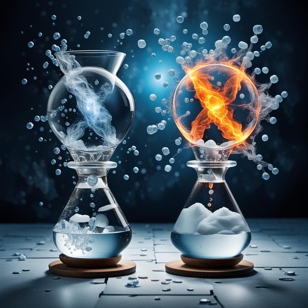 Quantum Equilibrium: Hot and Cold Juxtaposition