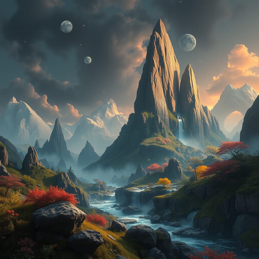 Surreal World of Harmony Between Technology and Nature