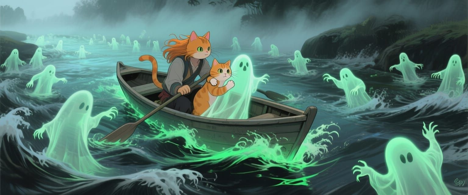 Ethereal Emerald River of Souls: Anime Key Visual