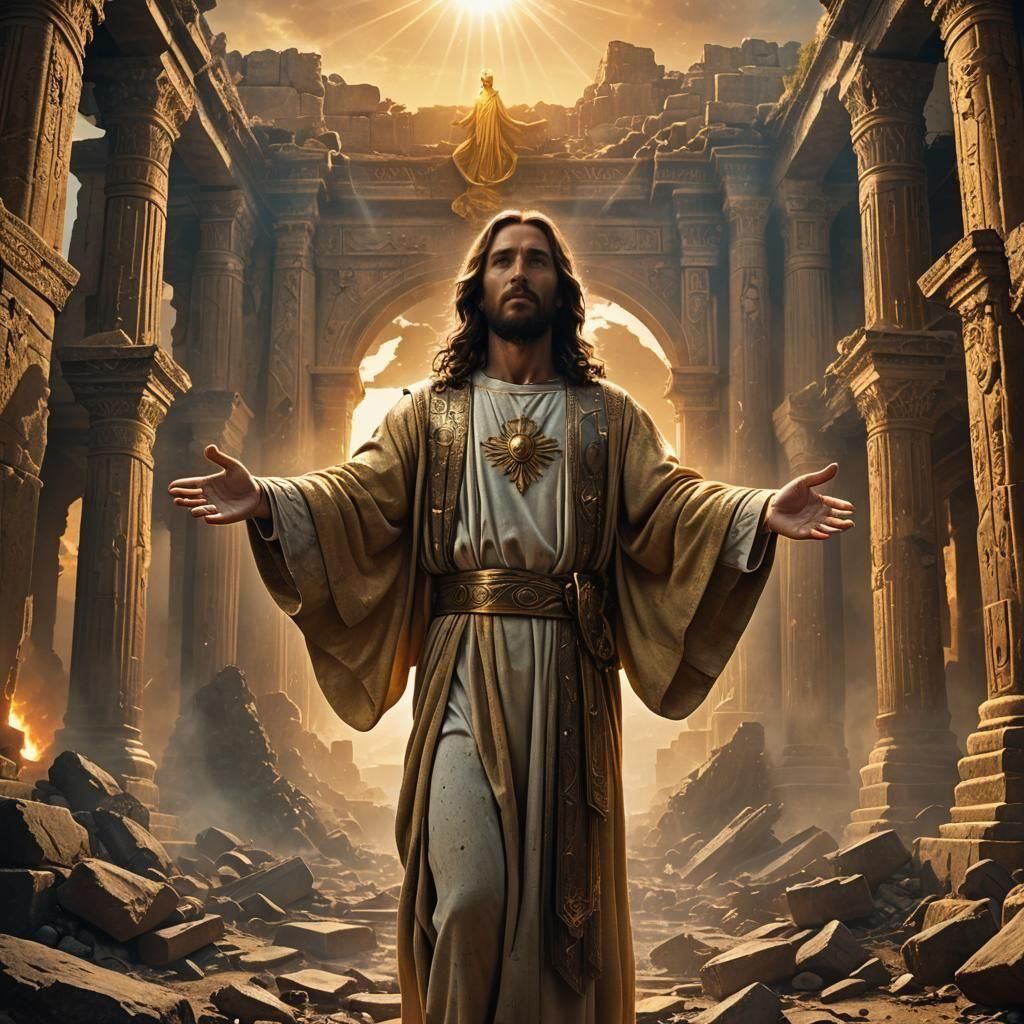 Epic Digital Painting of Jesus, Son of Mary