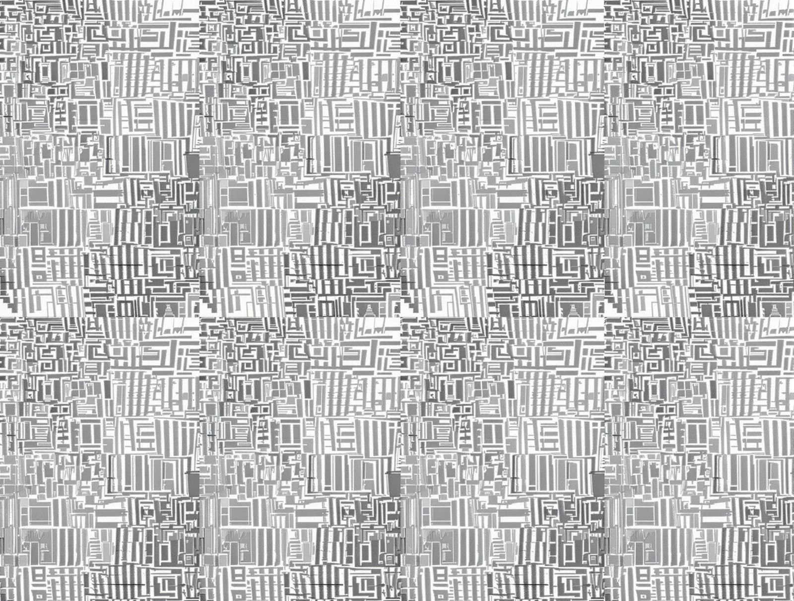 Glitch Tessellations in Vibrant Autostereogram
