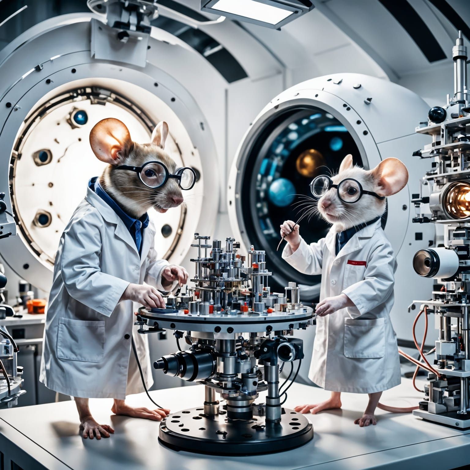 Mice Scientists Build a Space Rocket