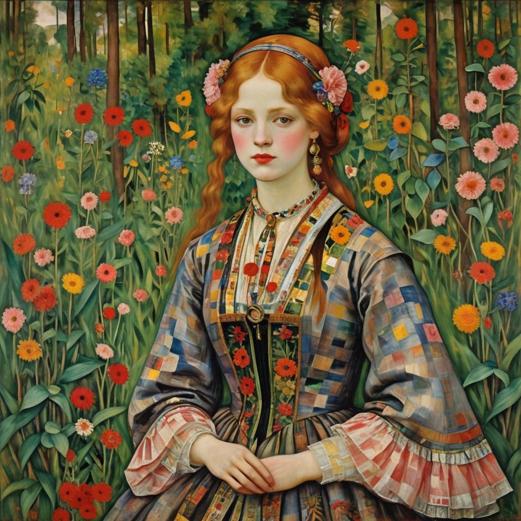 Abstract Composition Inspired by Master Painters