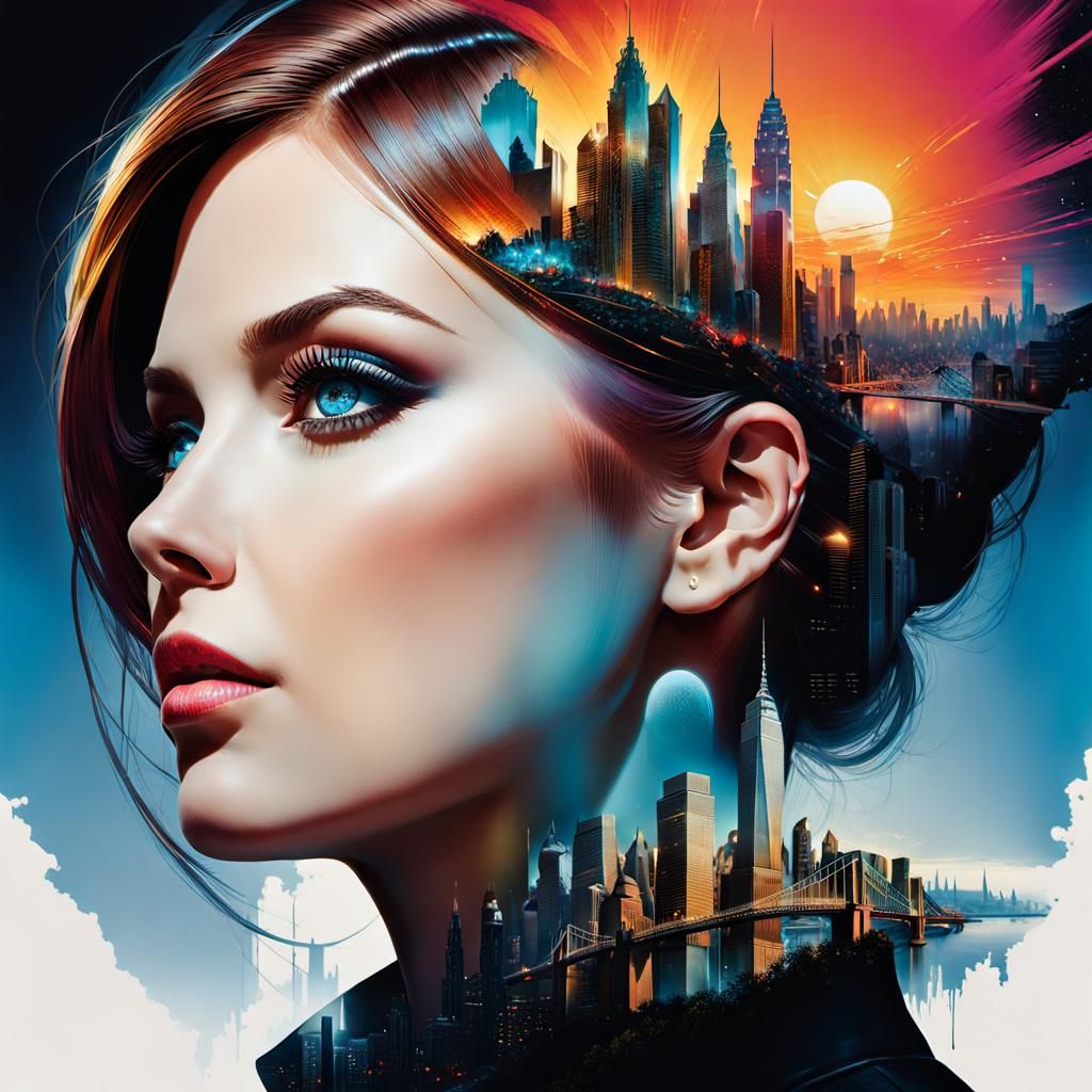 Cityscape Profile: A Digital Matte Painting