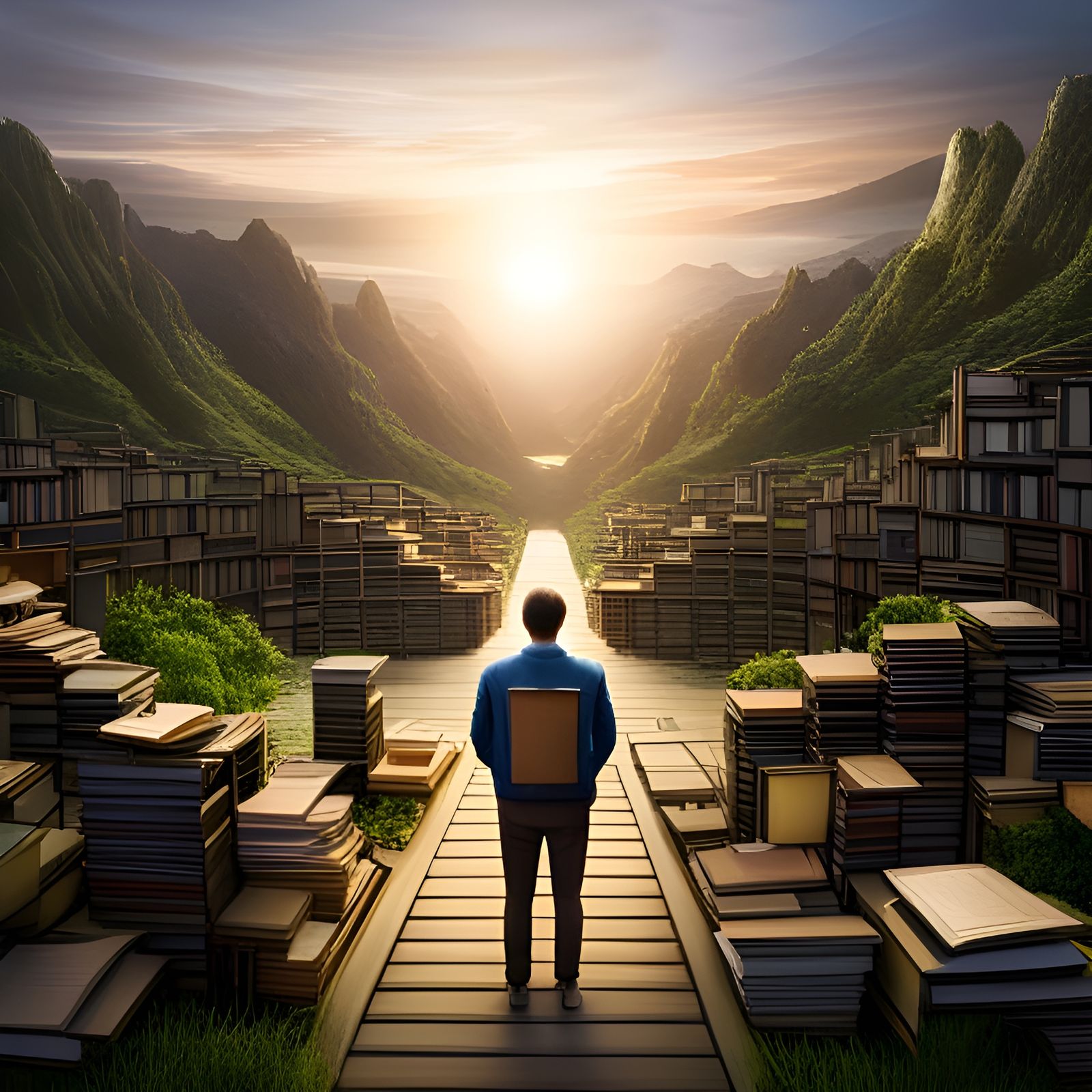 Path to Knowledge: A Matte Painting
