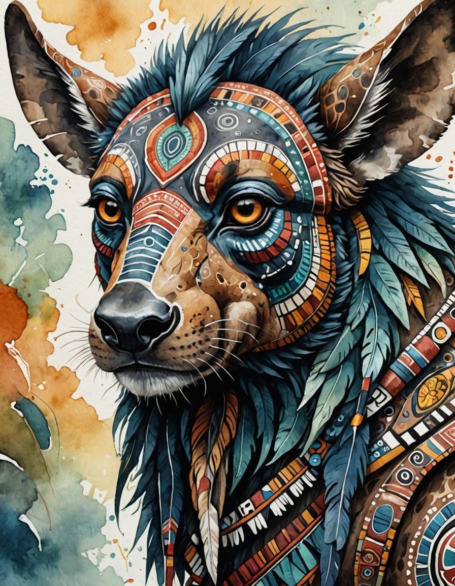 Fictional Animal in Aboriginal Art Style