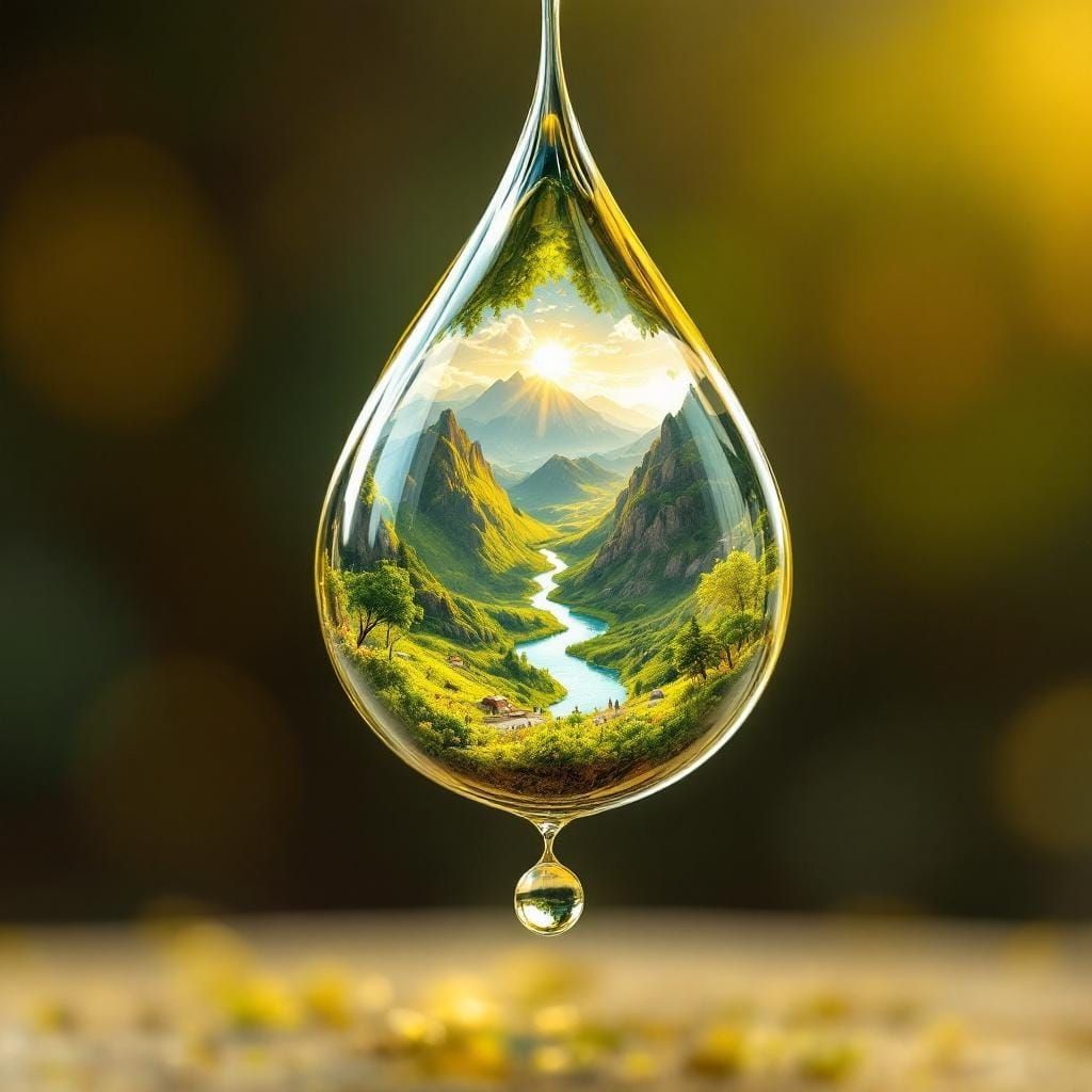 Teardrop Miniature World: A Universe in Sorrow