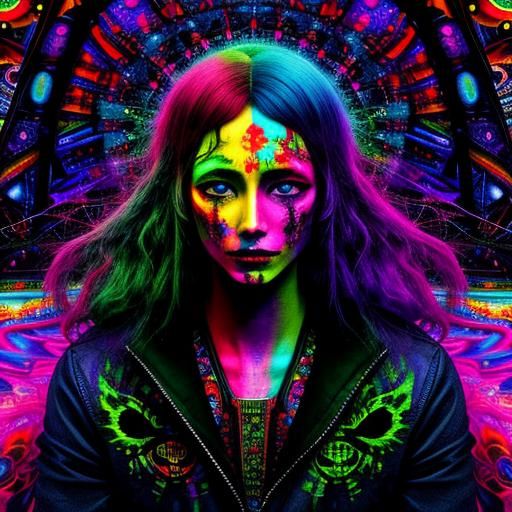 Psychedelic Nightmare: A Surreal AI Dreamscape