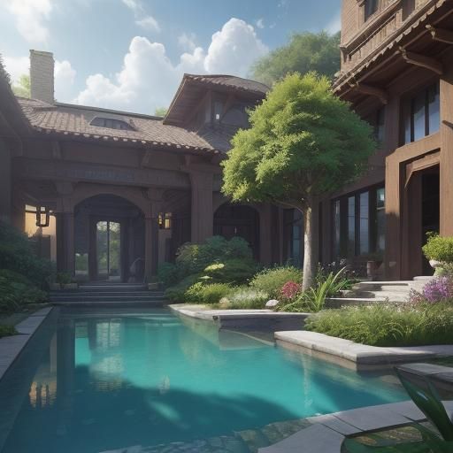 Modern Courtyard Residence with Tranquil Pool