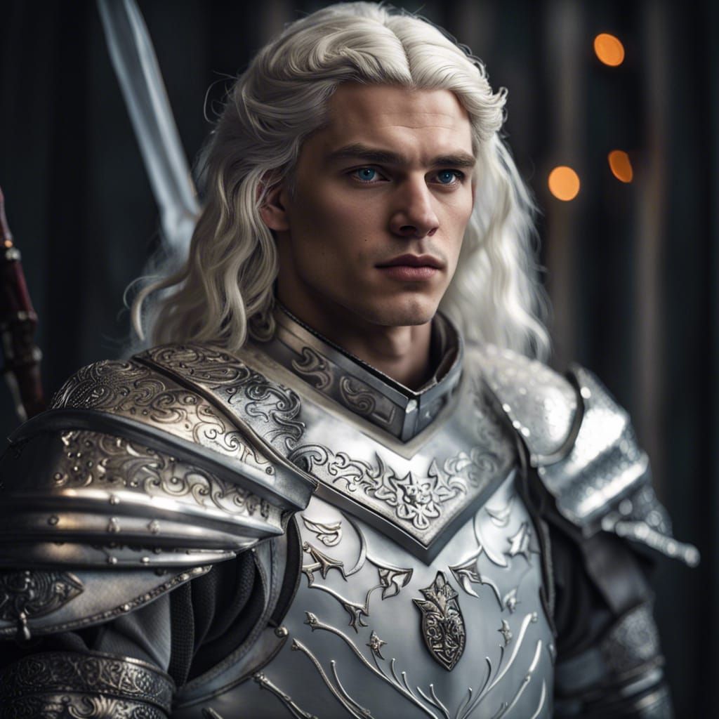 Targaryen Prince with Silver Swords and White Fire